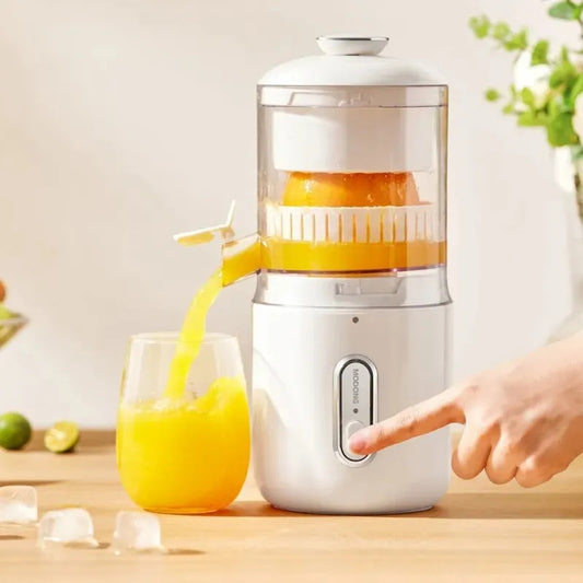Wireless Electric Juicer Steel Orange Lemon Blender USB Portable