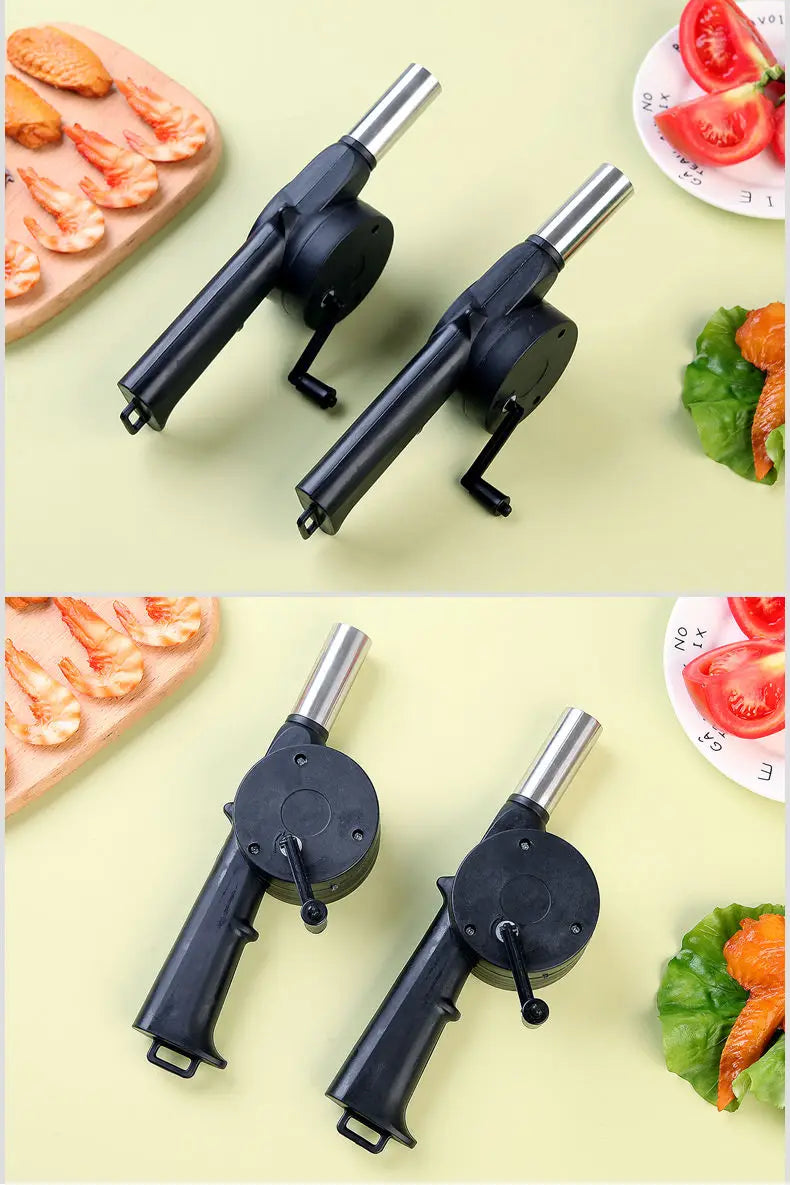 Hand Blower household hand portable barbecue blower small hair dryer outdoor barbecue .