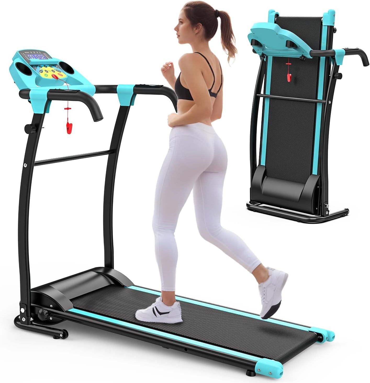 Walking Pad With Handle Bar, Foldable Treadmill 2.5HP Treadmill