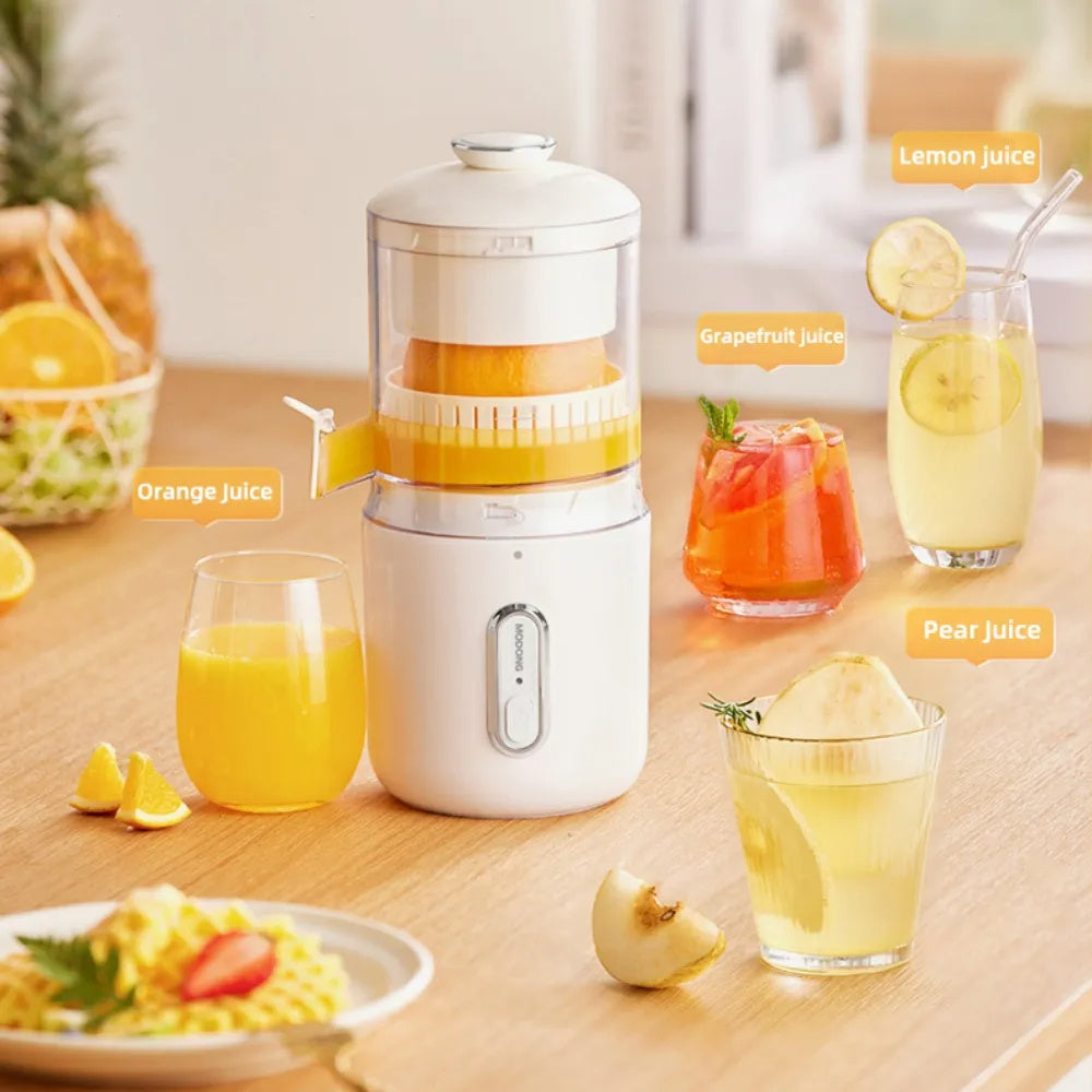 Wireless Electric Juicer Steel Orange Lemon Blender USB Portable